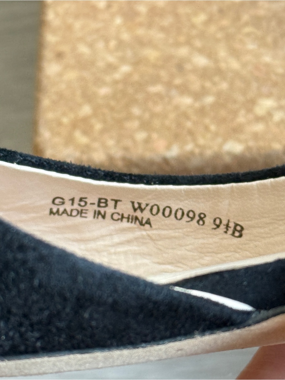 Cole Haan Grand OS d’Orsay Flat — Black Suede & Gold Cap Toe - Picture 6 of 6